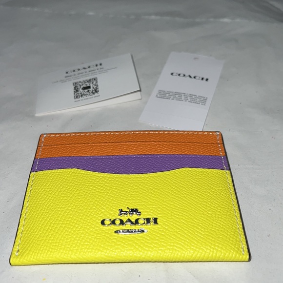 COACH Slim Id Card Case In Colorblock - Picture 7 of 11